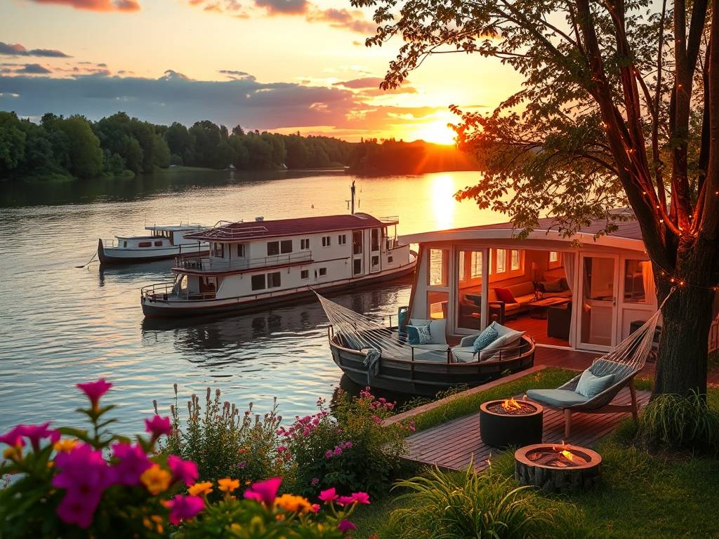 Elbe River Houseboat Rentals: Stay on the River Overnight