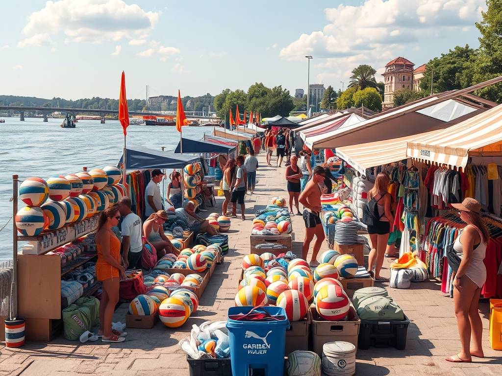 Elbe River Volleyball Gear Markets: Supplies for the Beach & Court