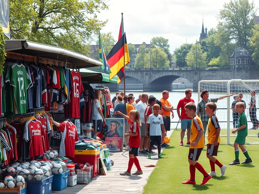 Elbe River Soccer Gear Markets: Supplies for Fans & Players