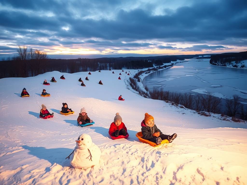 Elbe River Sledding Hills: Winter Adventures for Kids