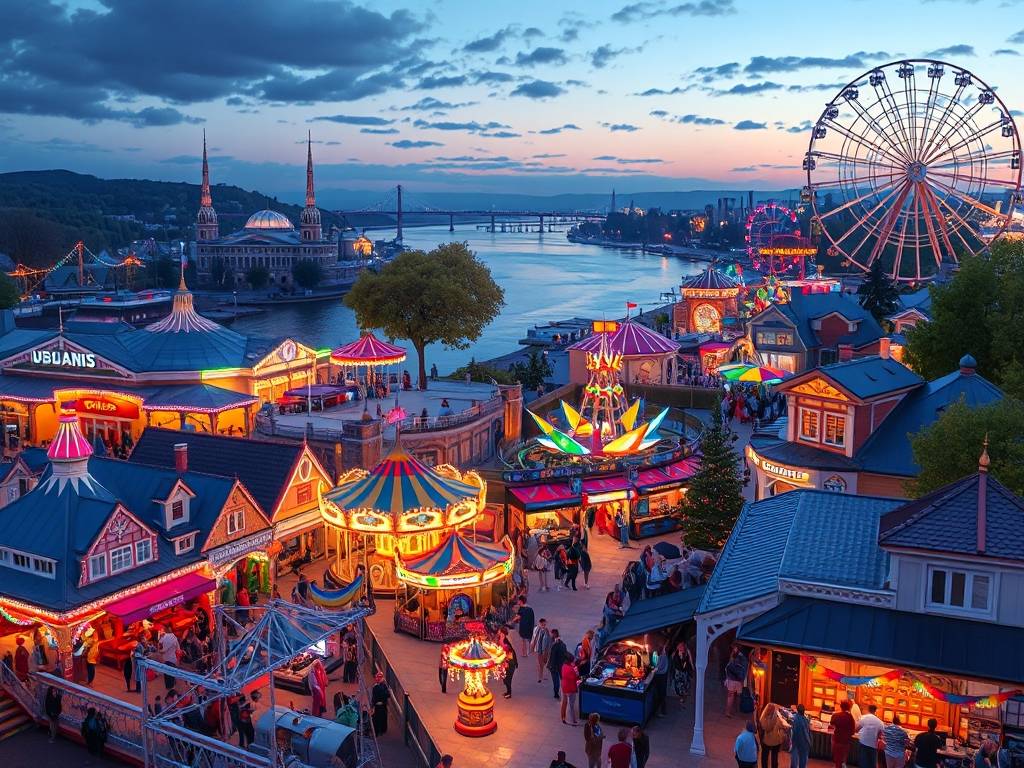 Elbe River Amusement Parks: Rides & Games for All Ages