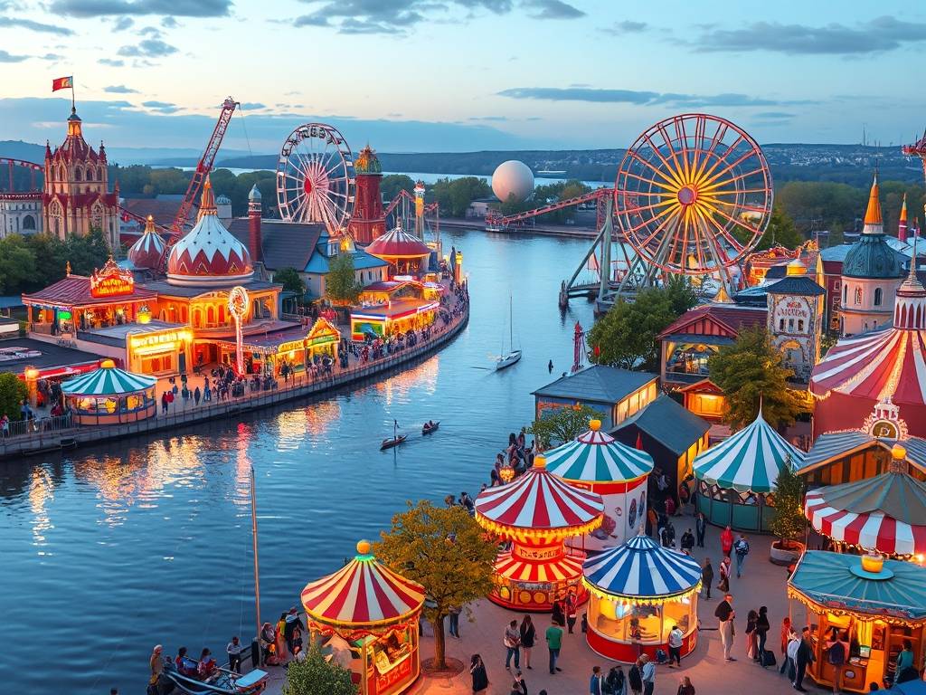Elbe River Amusement Parks: Rides & Games for All Ages