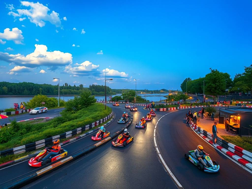 Elbe River Go-Kart Tracks: Race Near the Waterway