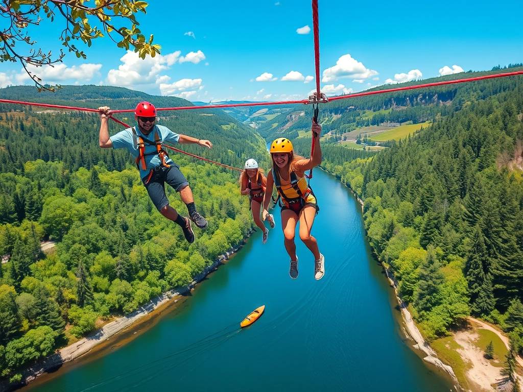 Elbe River Zip Line Adventures: Fun for the Whole Family