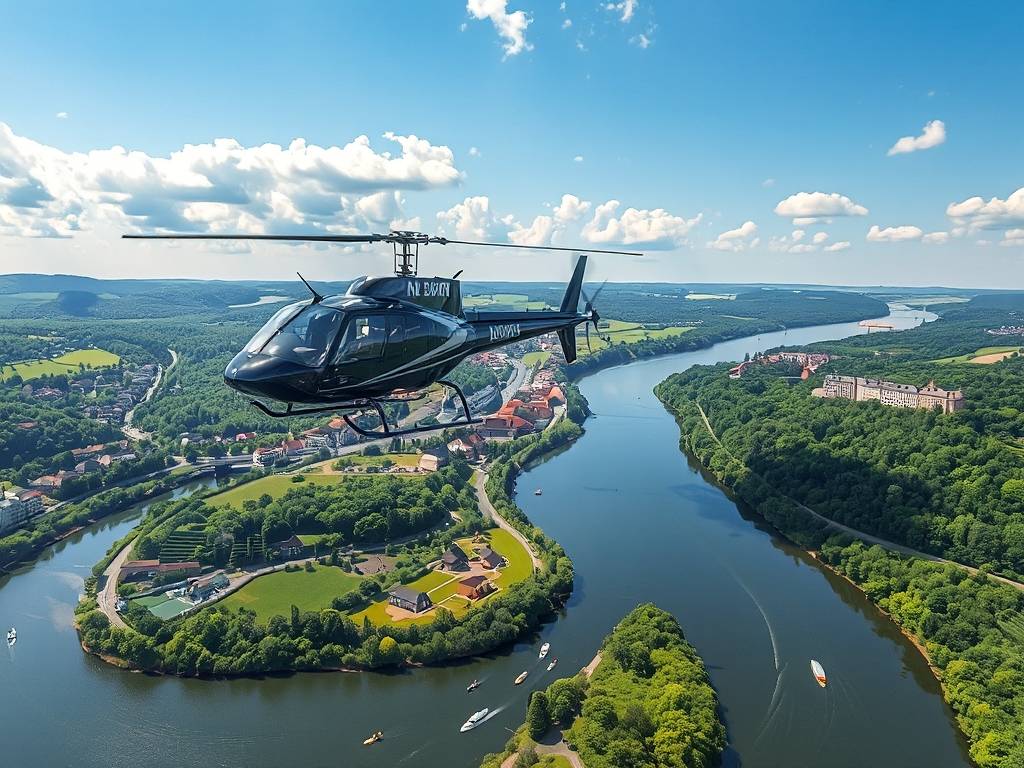 Elbe River Helicopter Tours: Aerial Views of the River(1)