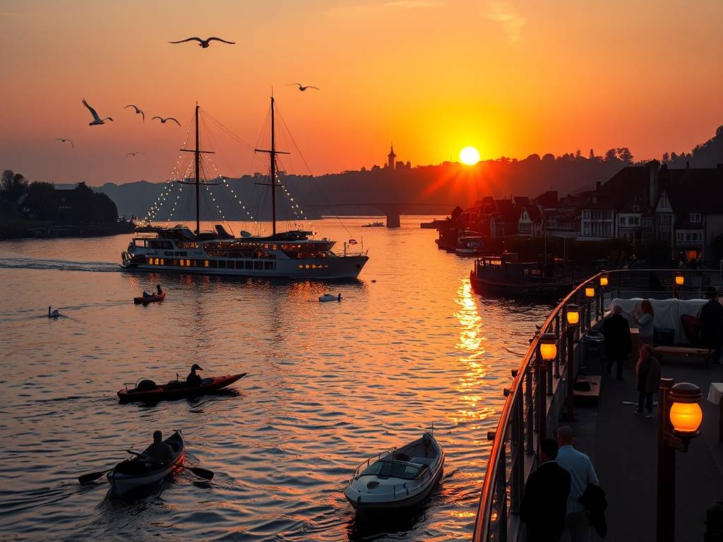 Elbe River Sunset Cruises: Watch the Sun Go Down