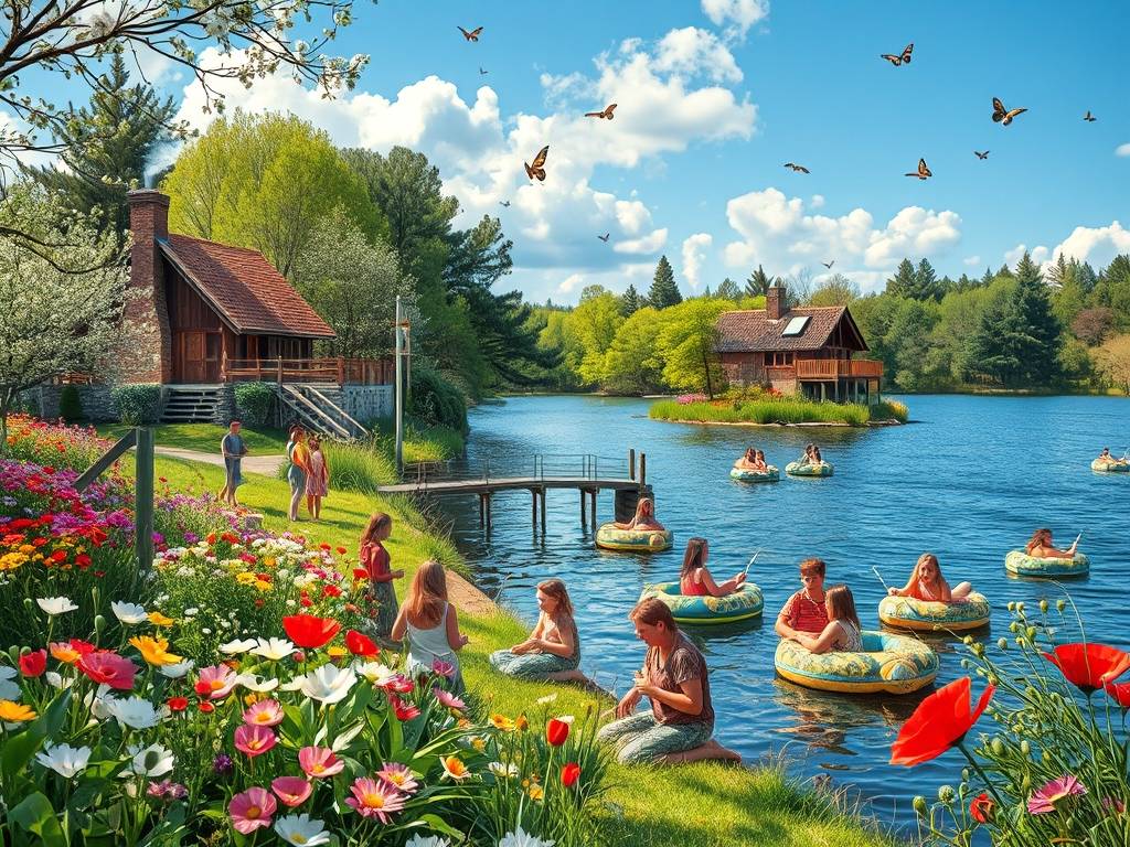 Elbe River Spring Camps: Blossom-Themed Activities
