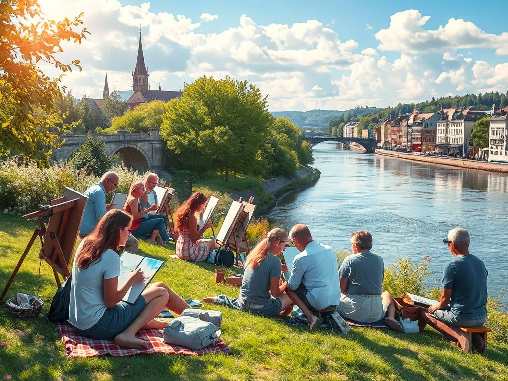 Elbe River Art Classes: Paint & Draw the Waterway