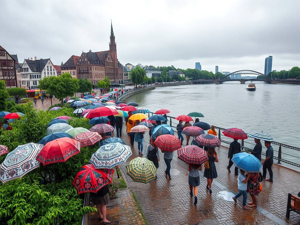 Elbe River Umbrellas: Stay Dry in the Rain