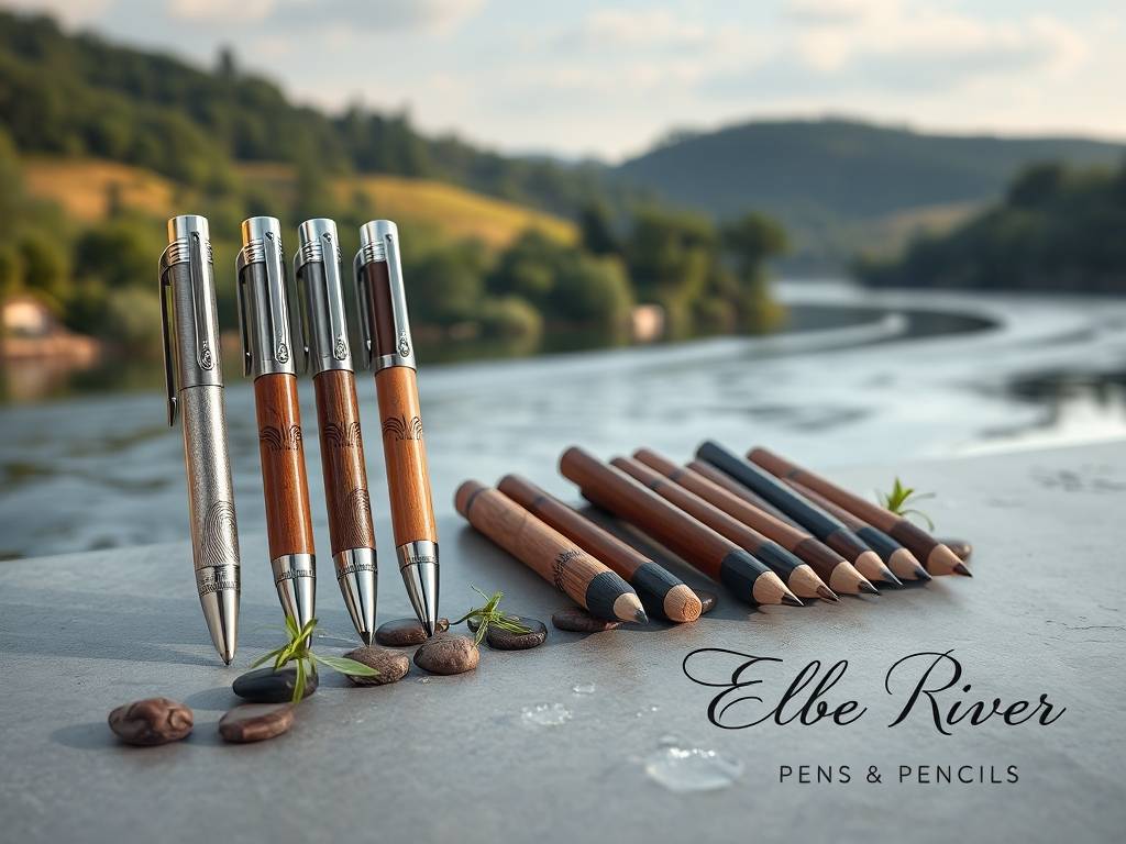Elbe River Pens & Pencils: Writing Tools with River Logos