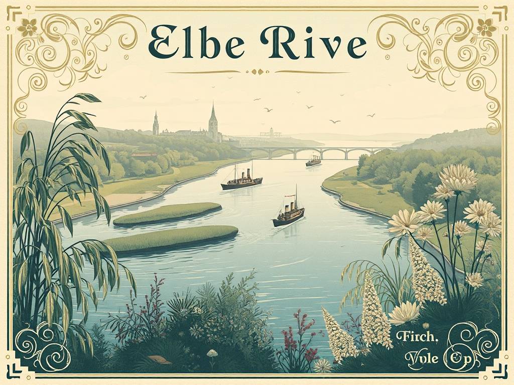 Elbe River Posters: Decorative Prints of the River