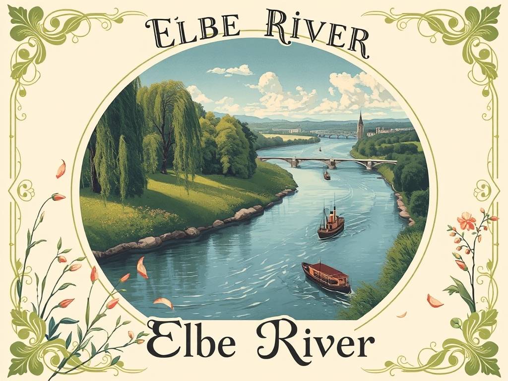 Elbe River Posters: Decorative Prints of the River