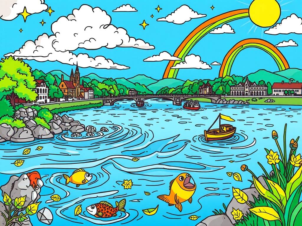 Elbe River Coloring Pages: Fun for Children