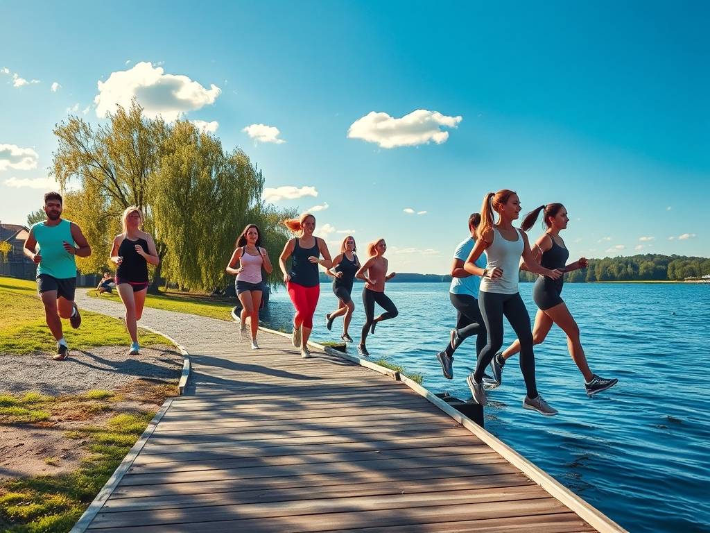 Elbe River Fitness Classes: Work Out with River Views