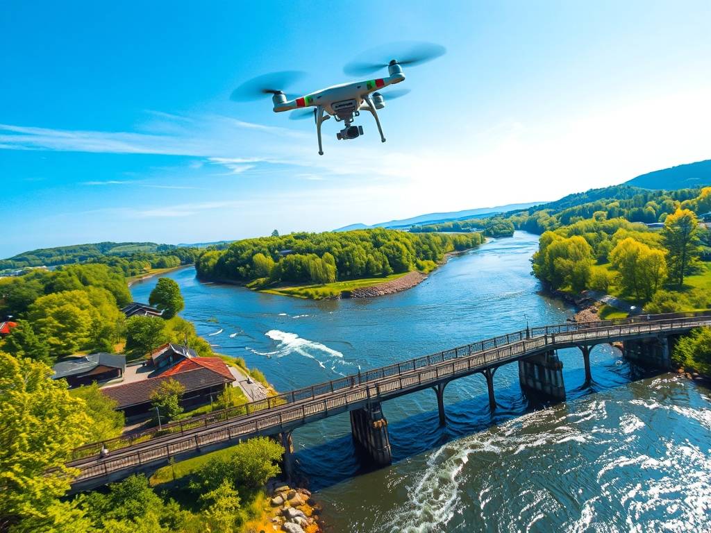 Elbe River Drone Footage: Aerial Videos of the Waterway
