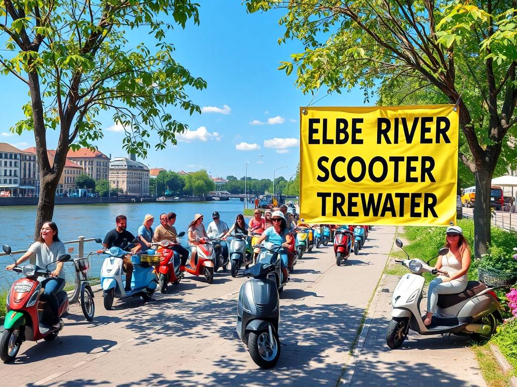 Elbe River Scooter Rentals: Zip Around Near the Water