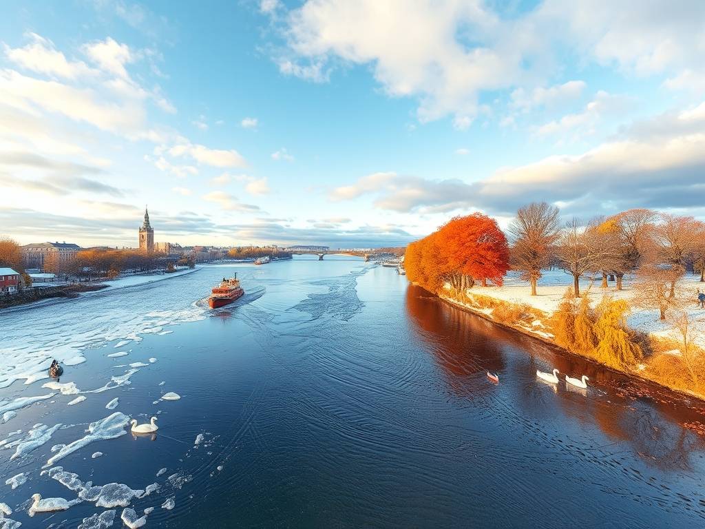 Elbe River Climate Information: Average Temperatures Year-Round