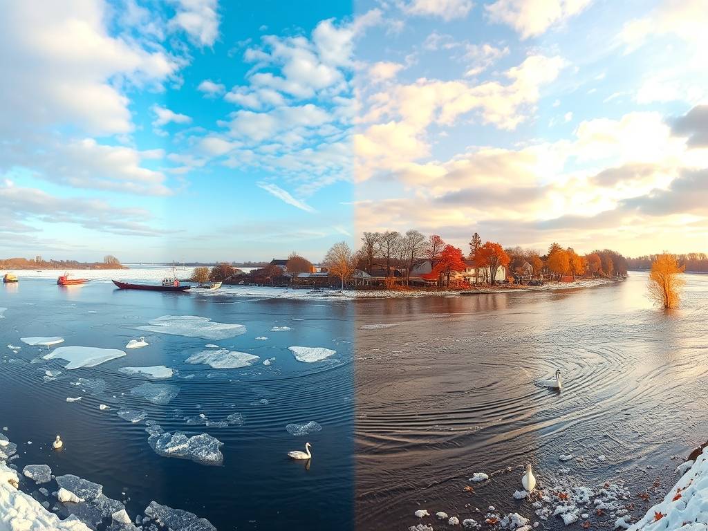 Elbe River Climate Information: Average Temperatures Year-Round(1)