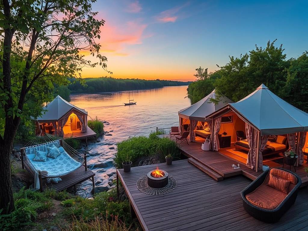 Elbe River Glamping Sites: Luxury Camping Along the Banks