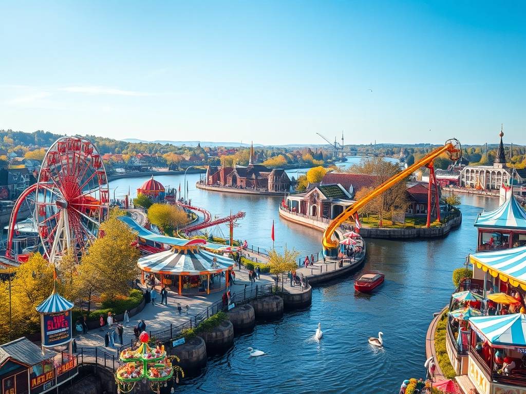Elbe River Amusement Parks: Rides with River Views