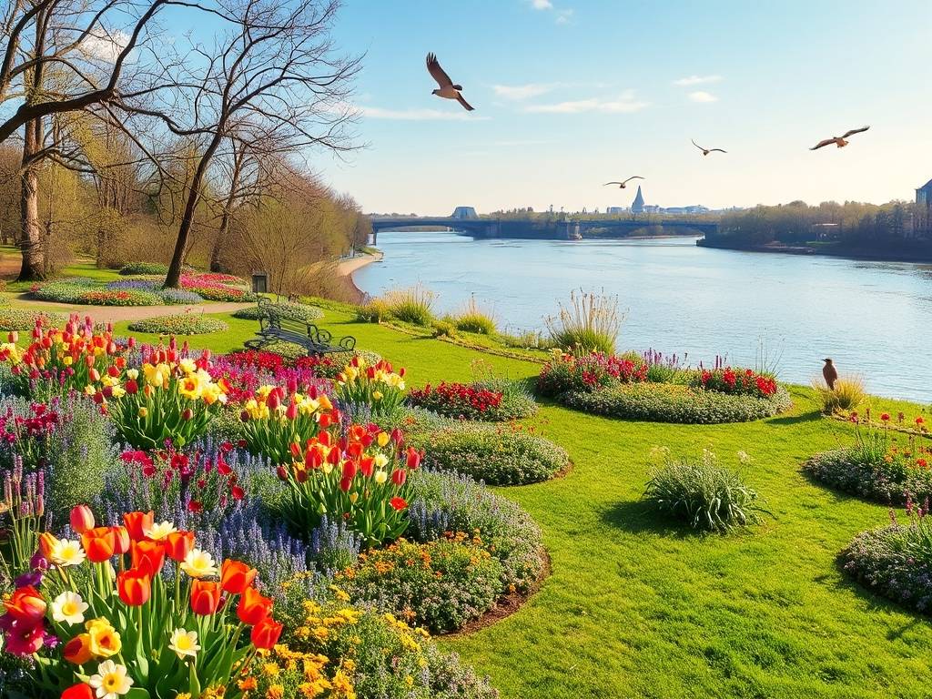 Elbe River Botanical Gardens: Flowers & Plants Along the Banks