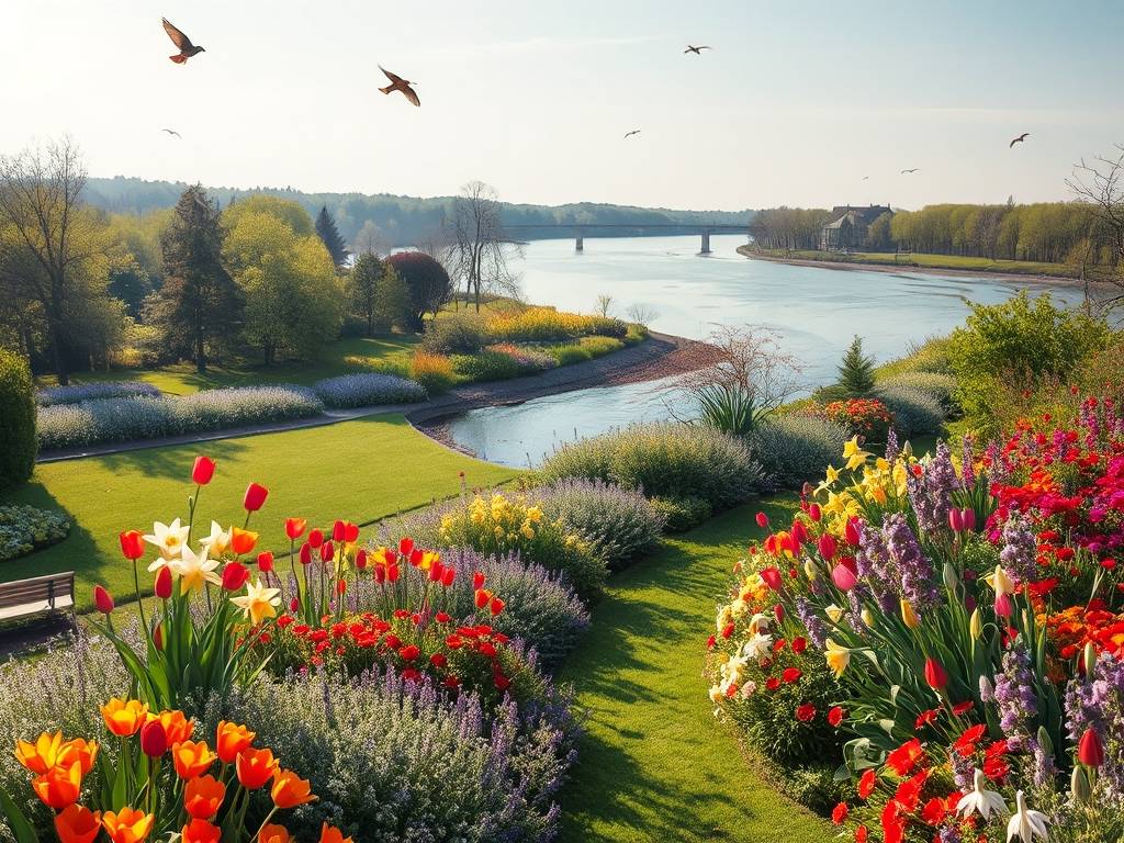 Elbe River Botanical Gardens: Flowers & Plants Along the Banks(1)