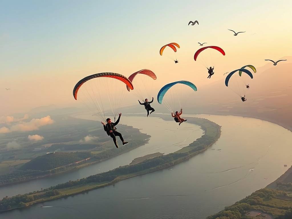 Elbe River Paragliding: Adventure Sports Near the Water