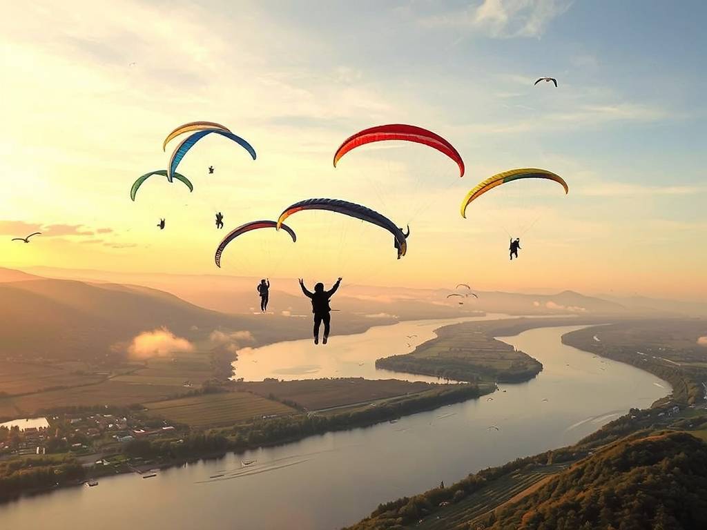 Elbe River Paragliding: Adventure Sports Near the Water(1)