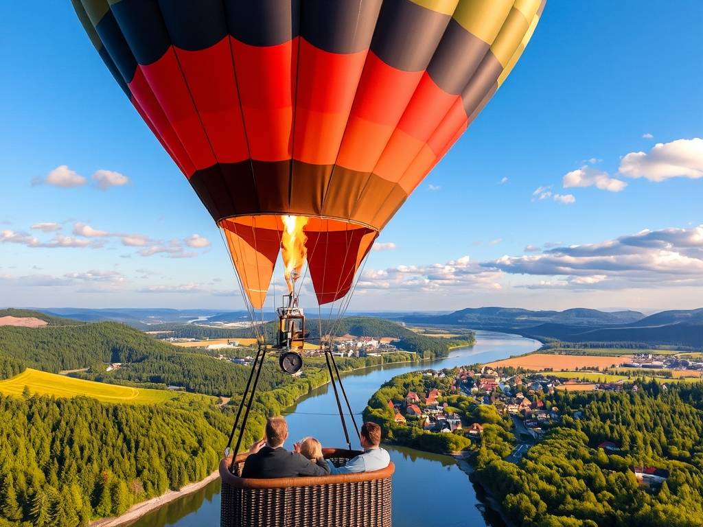 Elbe River Hot Air Balloon Rides: Aerial Views of the River