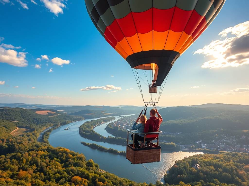 Elbe River Hot Air Balloon Rides: Aerial Views of the River(1)