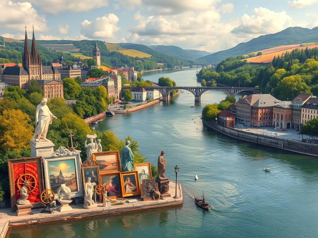 Elbe River Artistic Heritage: Paintings & Sculptures of the Waterway(1)