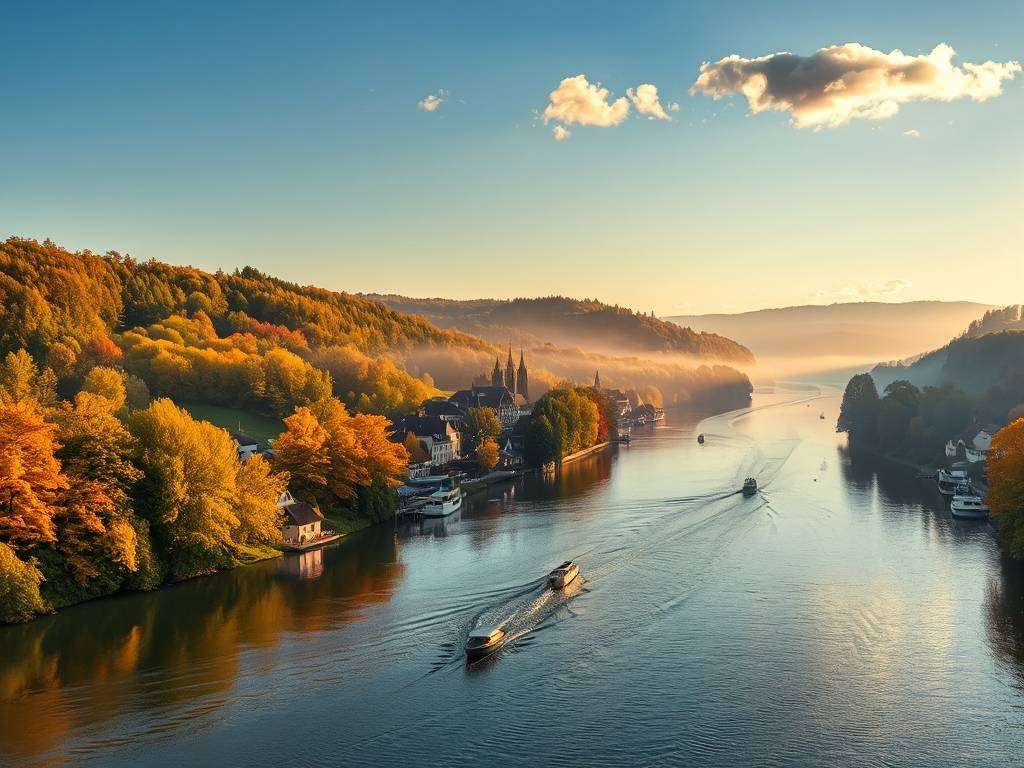 Elbe River Autumn Scenery: Fall Foliage Viewing Spots