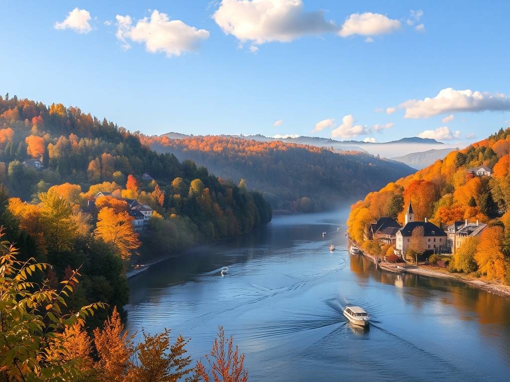 Elbe River Autumn Scenery: Fall Foliage Viewing Spots(1)