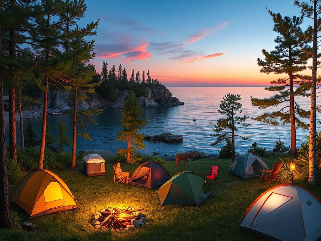 US Travel: Camping by Michigan’s Lake Superior Shores(1)