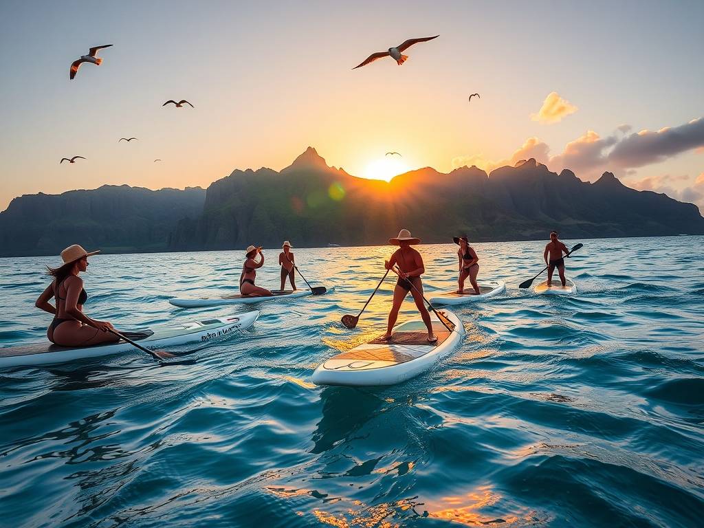 US Travel: Stand-Up Paddleboarding in Hawaii’s Oahu Coast(1)